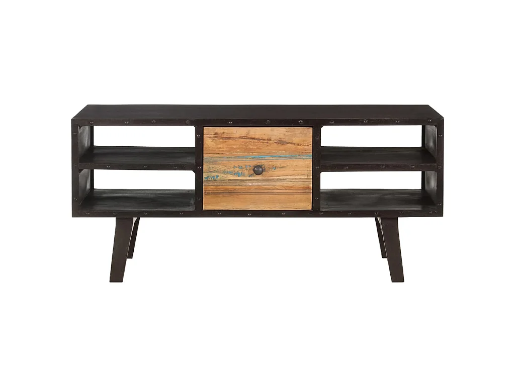 Mesa de centro de madera maciza reciclada 100x50x45 cm ES71885