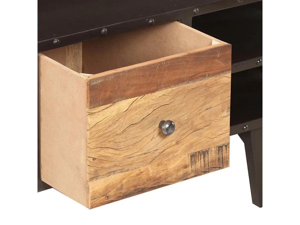 Mesa de centro de madera maciza reciclada 100x50x45 cm ES71885