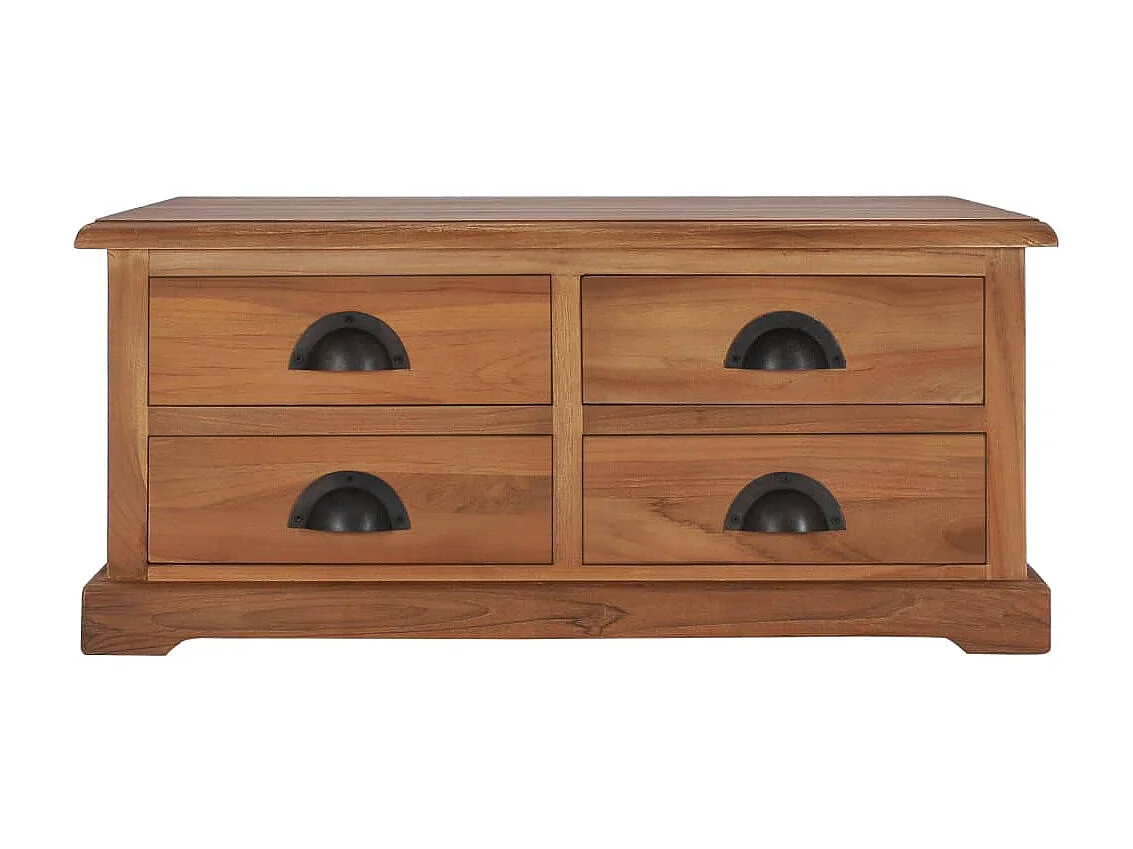 Mesa de centro 68x68x30 cm madeira de teca maciça PT322534