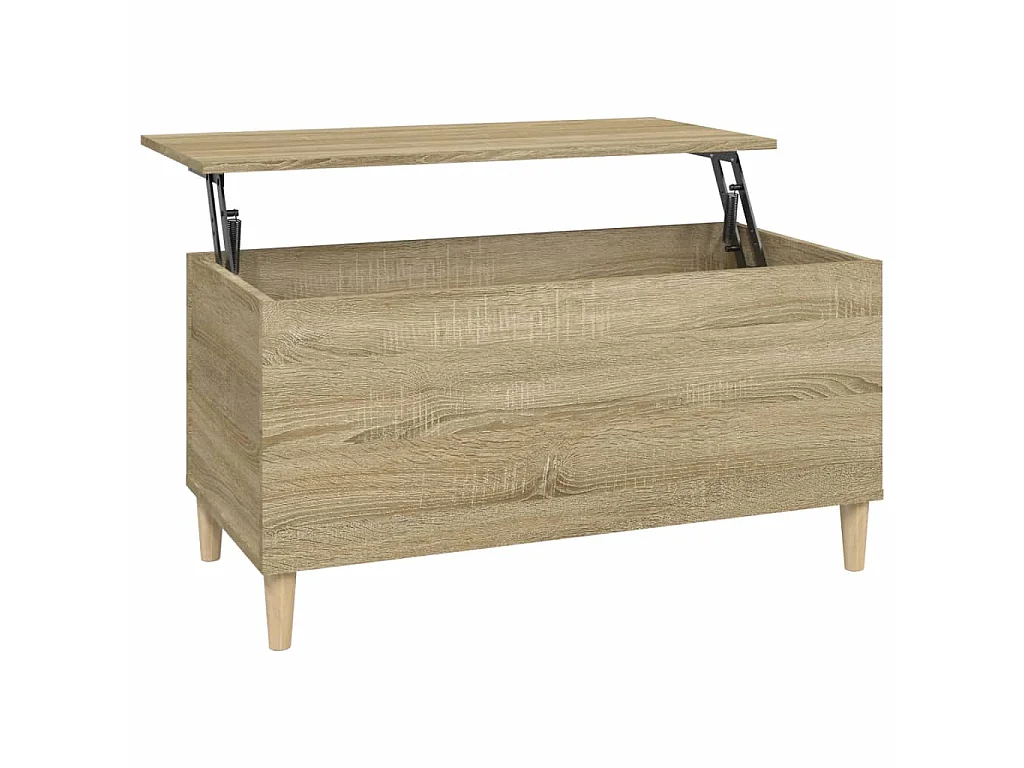Mesa de centro madera contrachapada roble Sonoma 90x44,5x45 cm ES784948