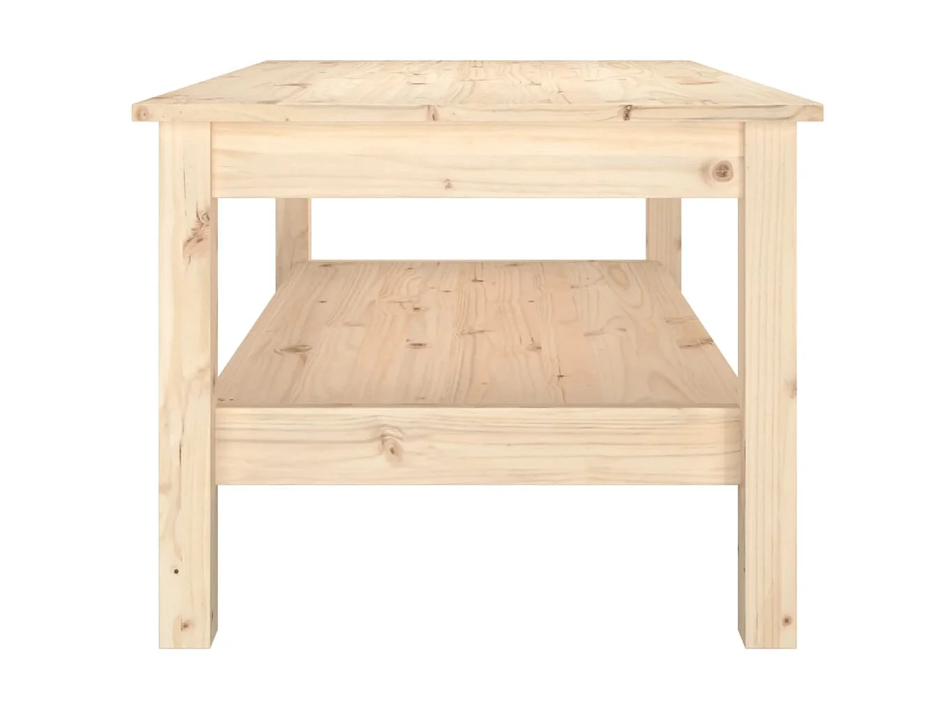 Mesa de centro 80x50x40 cm madeira de pinho maciça PT362139