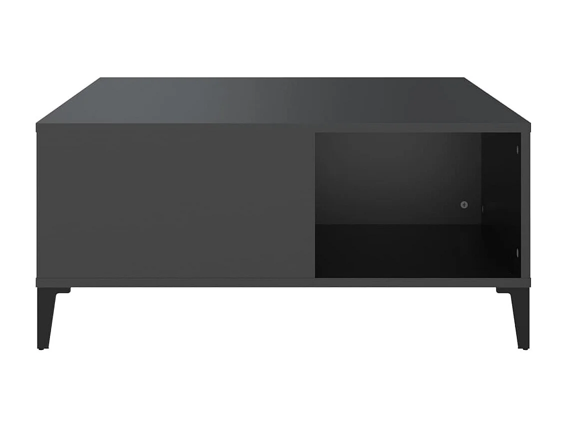 Mesa de centro 80x80x36,5 cm derivados de madeira preto PT362469