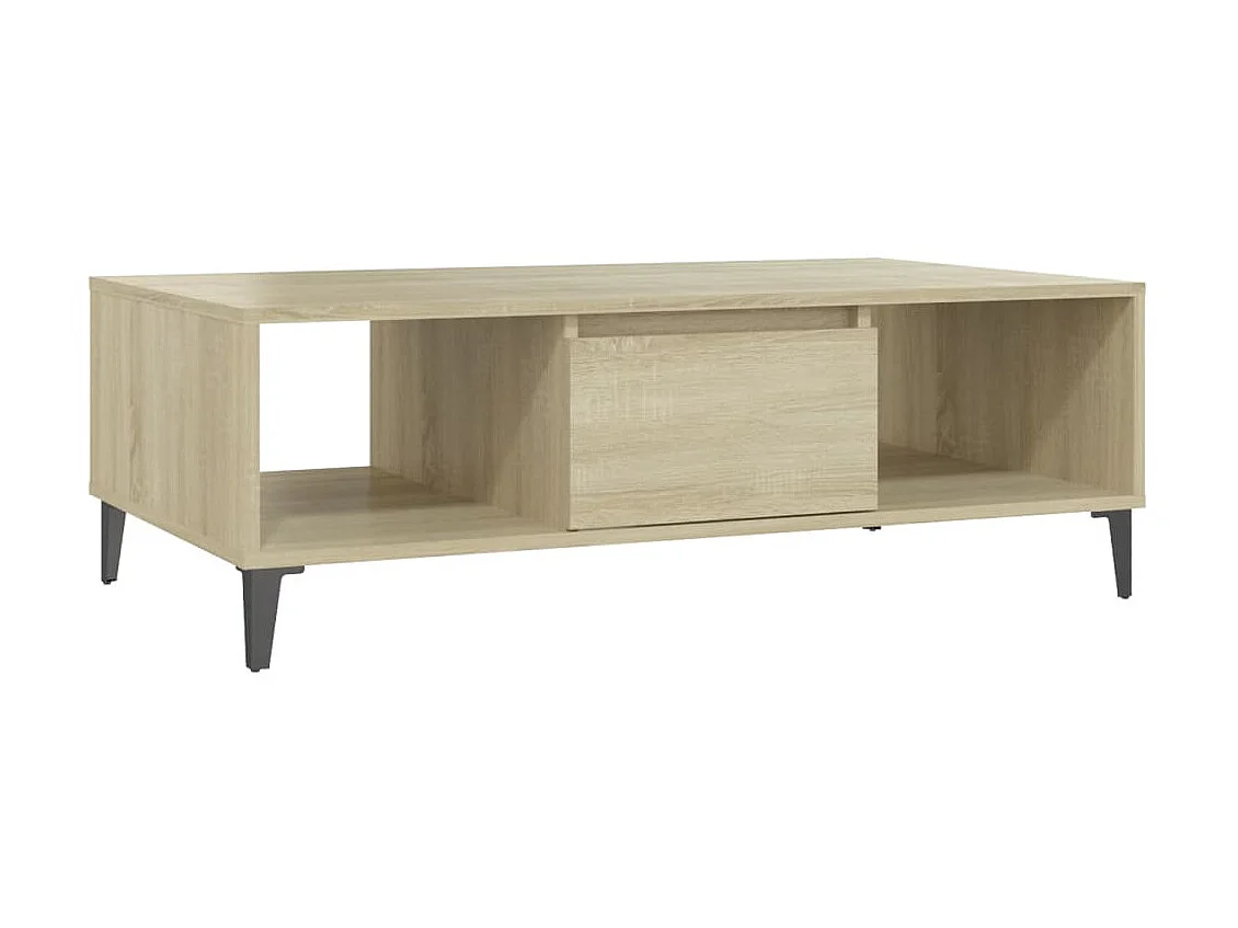Table basse Chêne sonoma 103,5x60x35 cm Aggloméré OFR33981 BonneVie Meuble