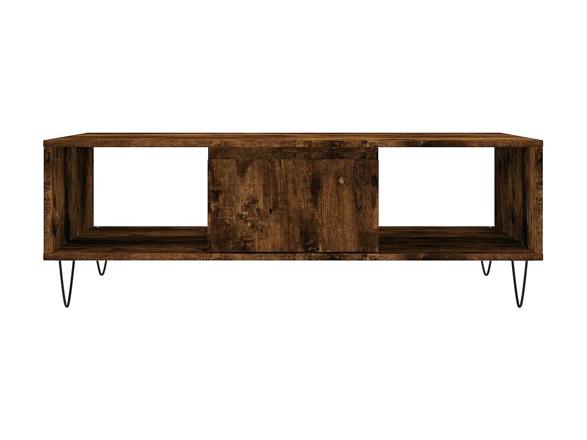 Mesa de centro 104x60x35cm derivados de madeira carvalho fumado PT478326