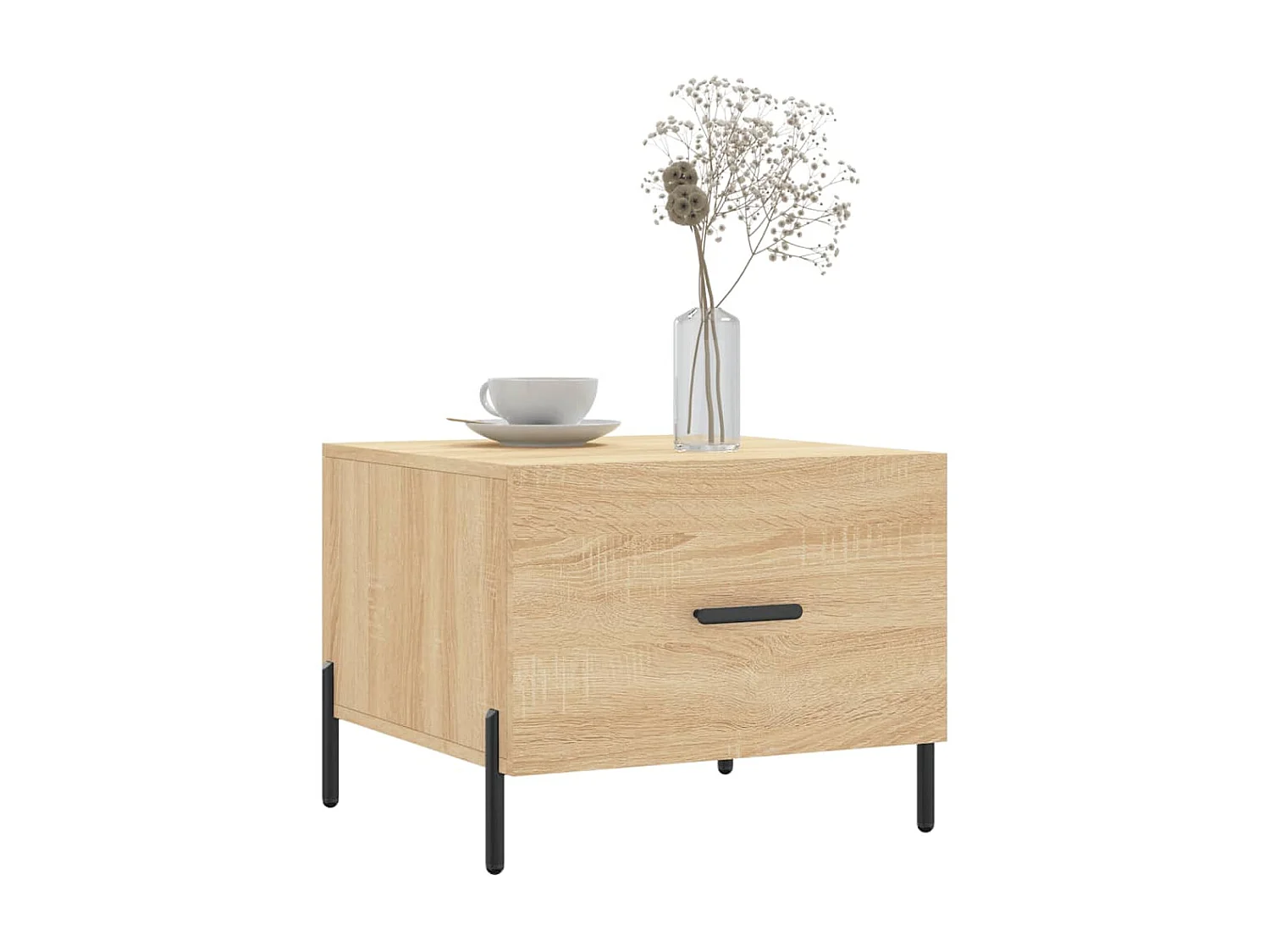 Table basse Chêne sonoma 50x50x40 cm Bois d'ingénierie OFR20926 BonneVie Meuble