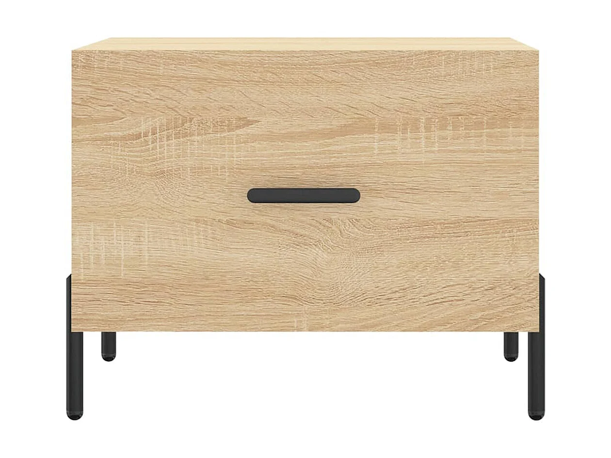 Table basse Chêne sonoma 50x50x40 cm Bois d'ingénierie OFR20926 BonneVie Meuble