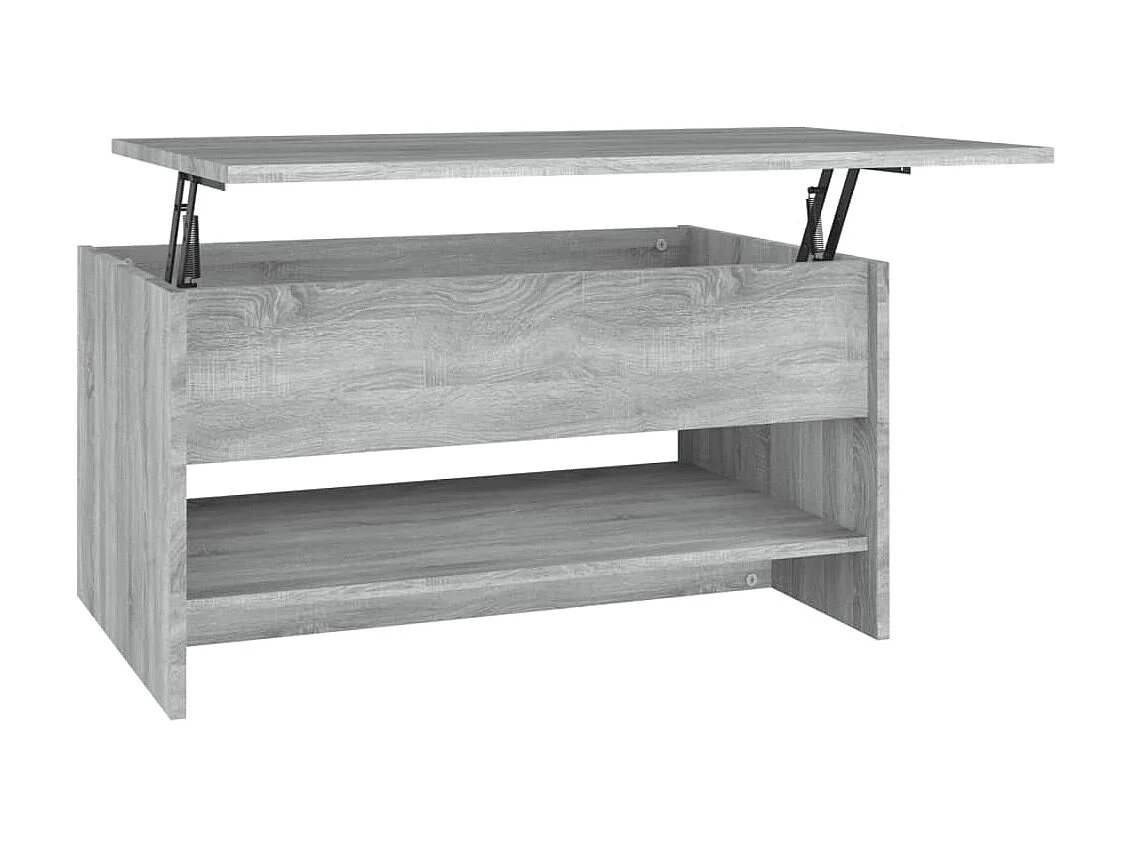 Mesa de centro madera contrachapada gris Sonoma 80x50x40 cm ES92824