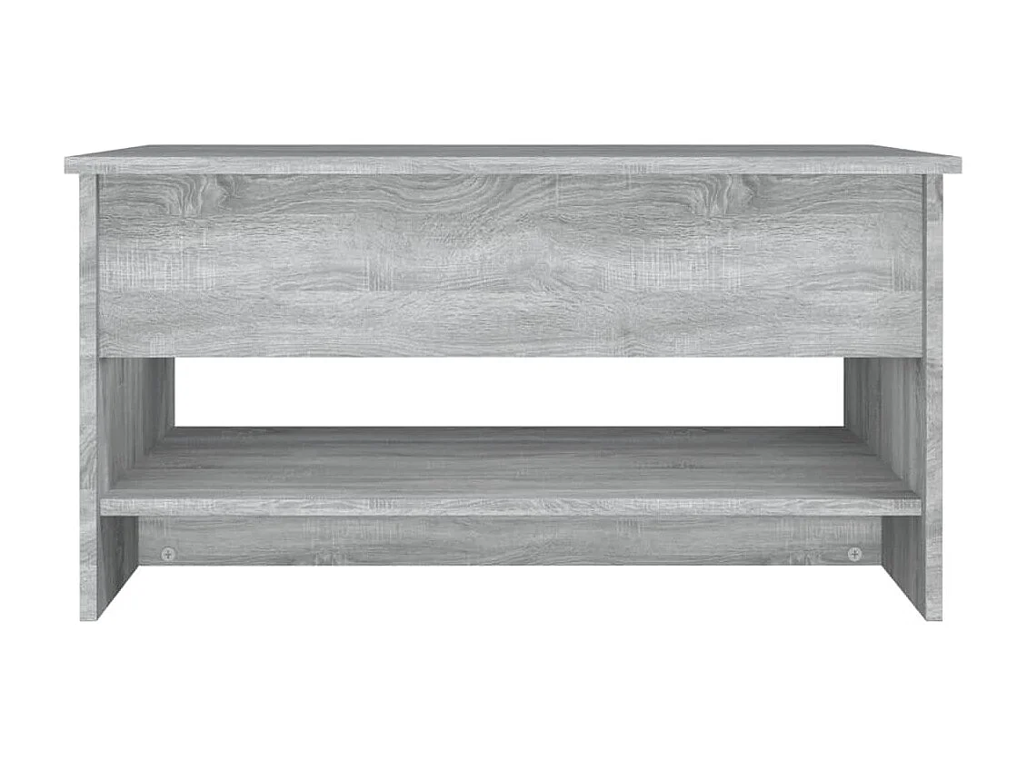 Table basse Sonoma gris 80x50x40 cm Bois d'ingénierie OFR63404 BonneVie Meuble