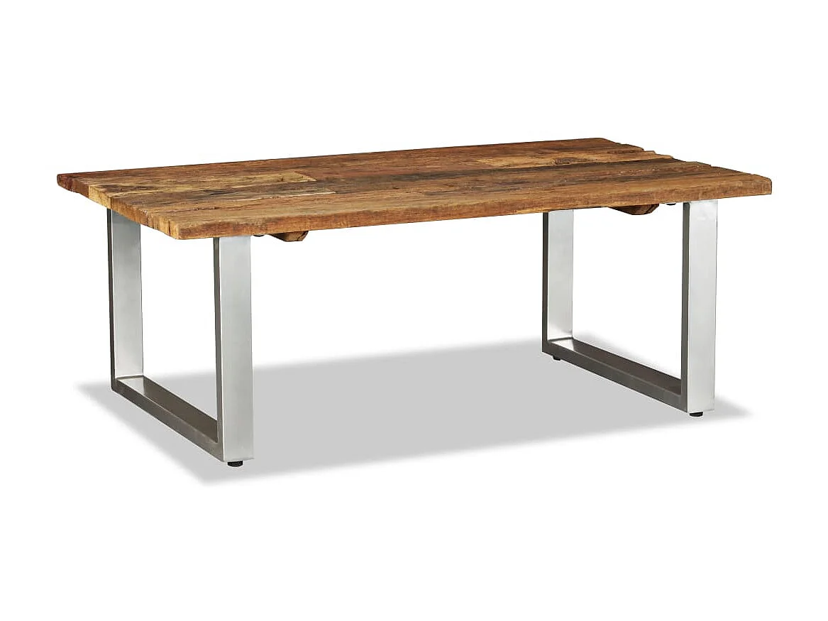 Mesa de centro 100x60x38 cm madeira reciclada maciça PT959666