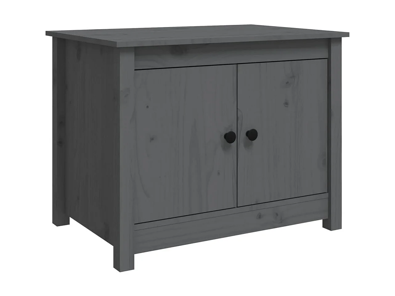 Salontafel 71x49x55 cm massief grenenhout grijs NL10453