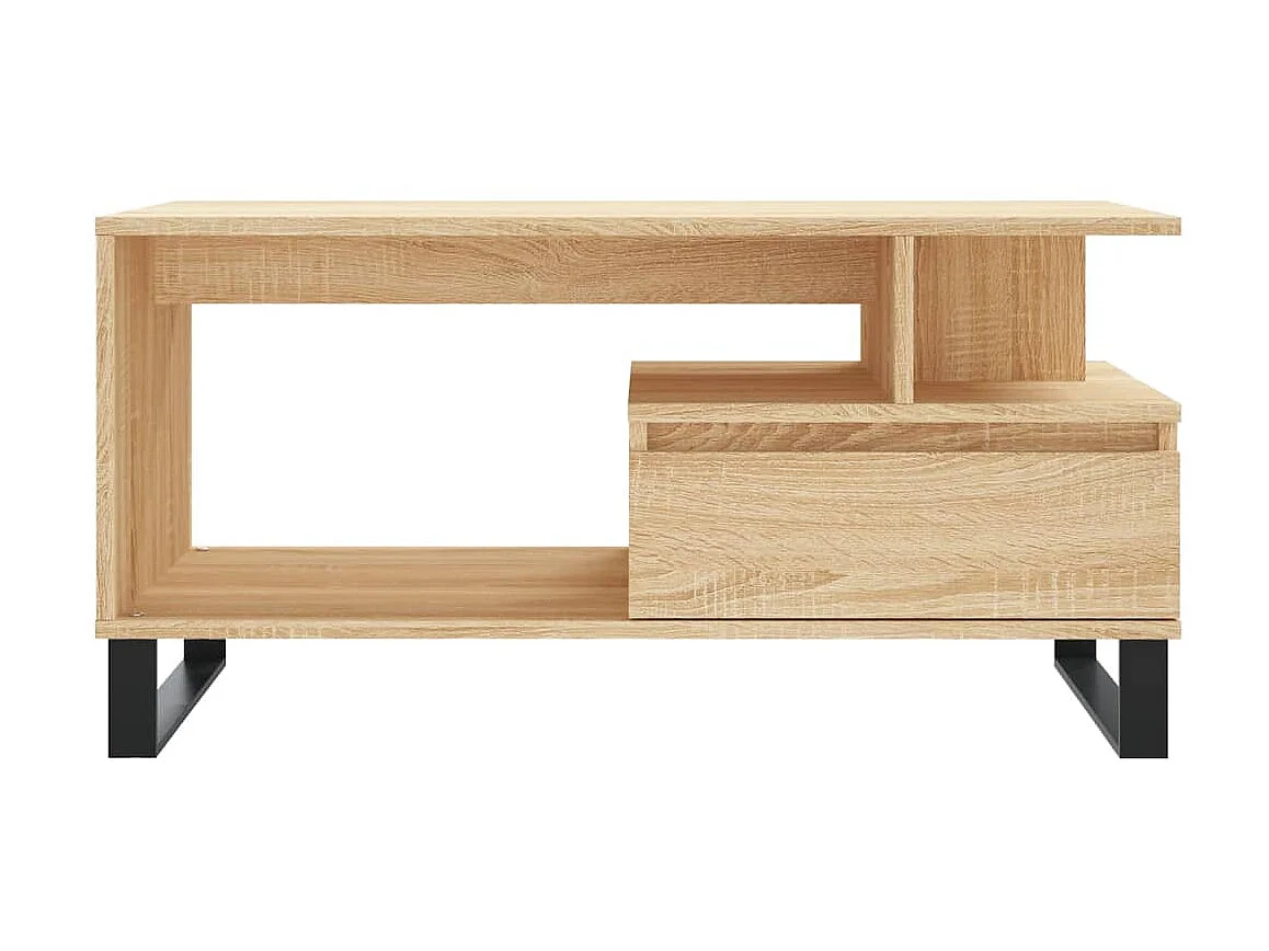 Mesa de centro madera contrachapada roble Sonoma 90x49x45 cm ES35743