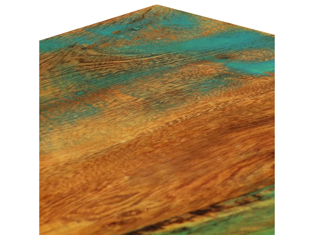 Mesa de centro madera maciza reciclada 100x60x35 cm ES53320