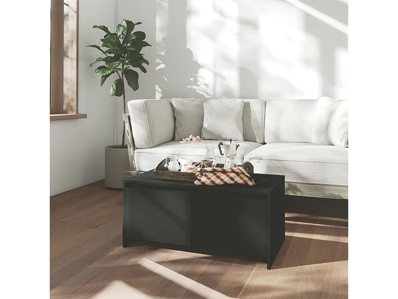 Mesa de centro 90x50x41,5 cm aglomerado preto PT146703