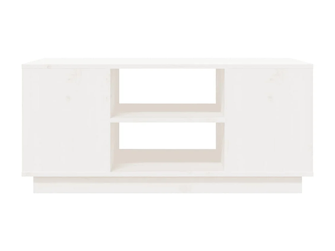 Mesa de centro 90x49x40,5 cm madeira de pinho maciça branco PT749540