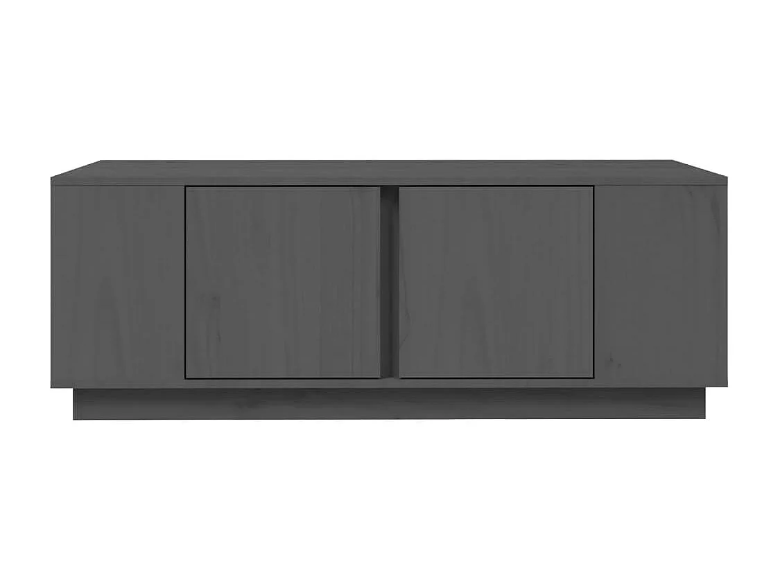 Salontafel 110x50x40 cm massief grenenhout grijs NL20518