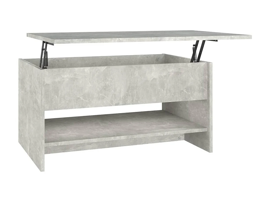 Mesa de centro 80x50x40cm derivados de madeira cinzento cimento PT381259