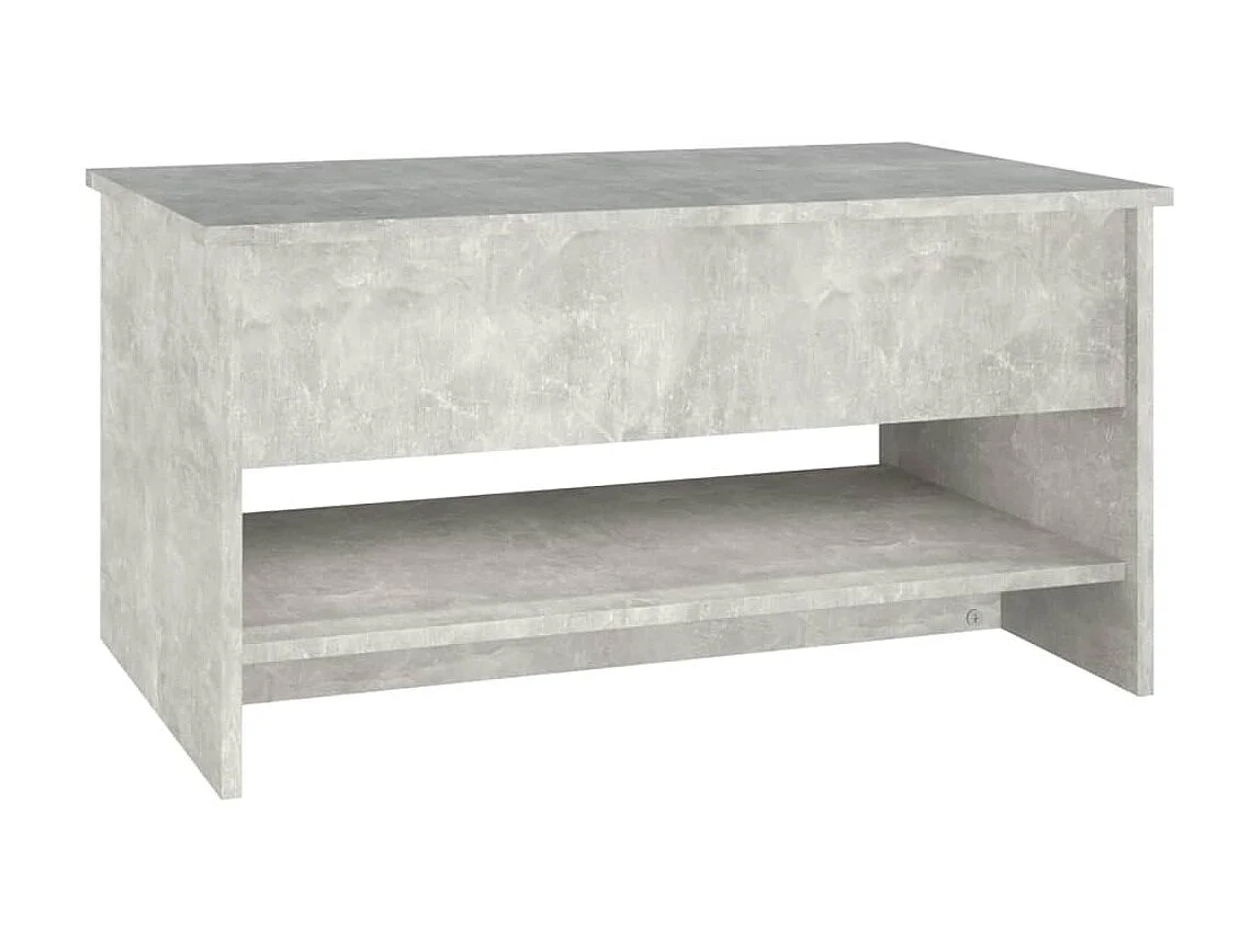 Table basse Gris béton 80x50x40 cm Bois d'ingénierie OFR64780 BonneVie Meuble