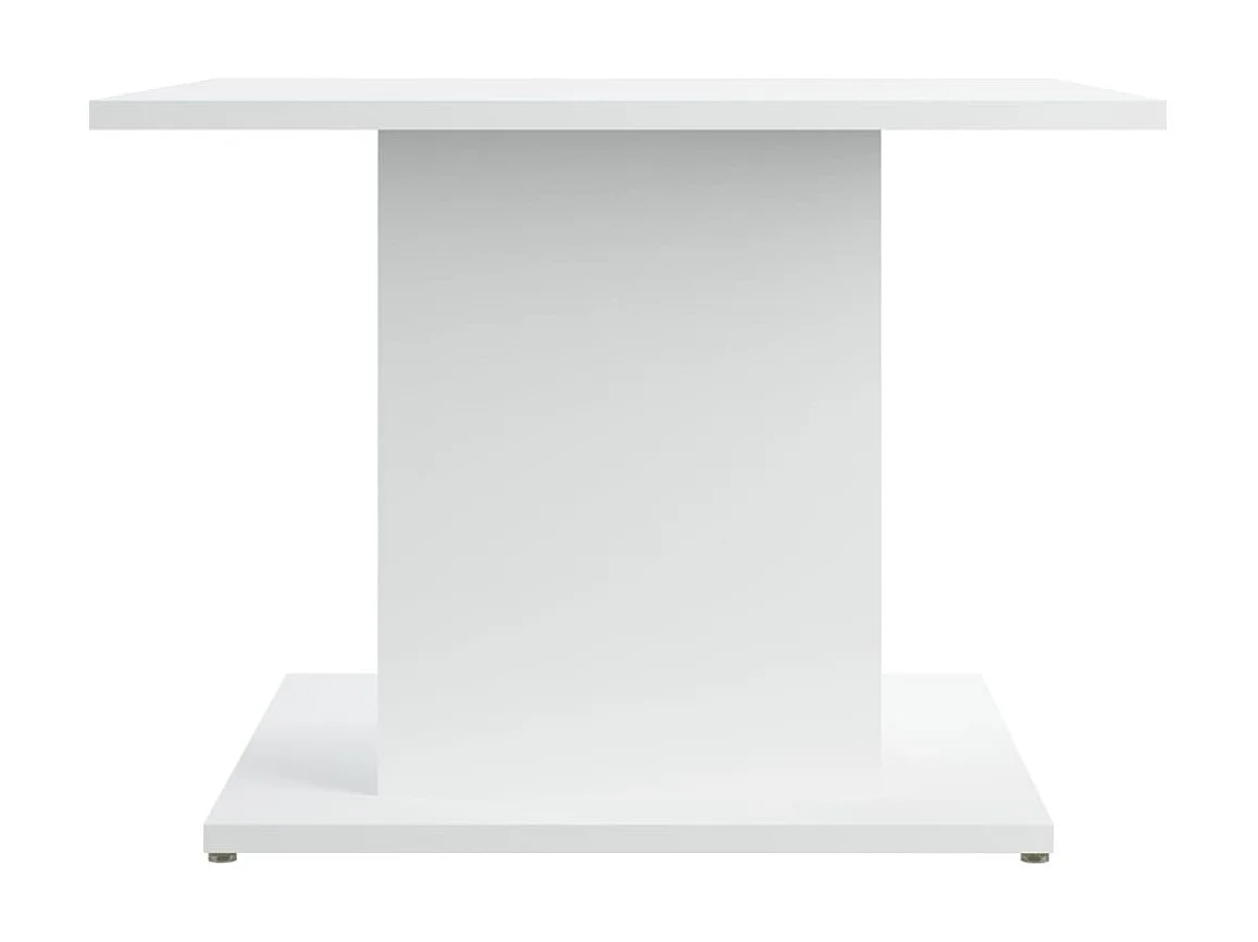 Mesa de centro madera de ingeniería blanca 55,5x55,5x40 cm ES14568