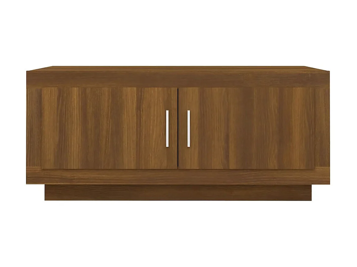 Salontafel 102x50x45 cm bewerkt hout bruineikenkleurig NL35727