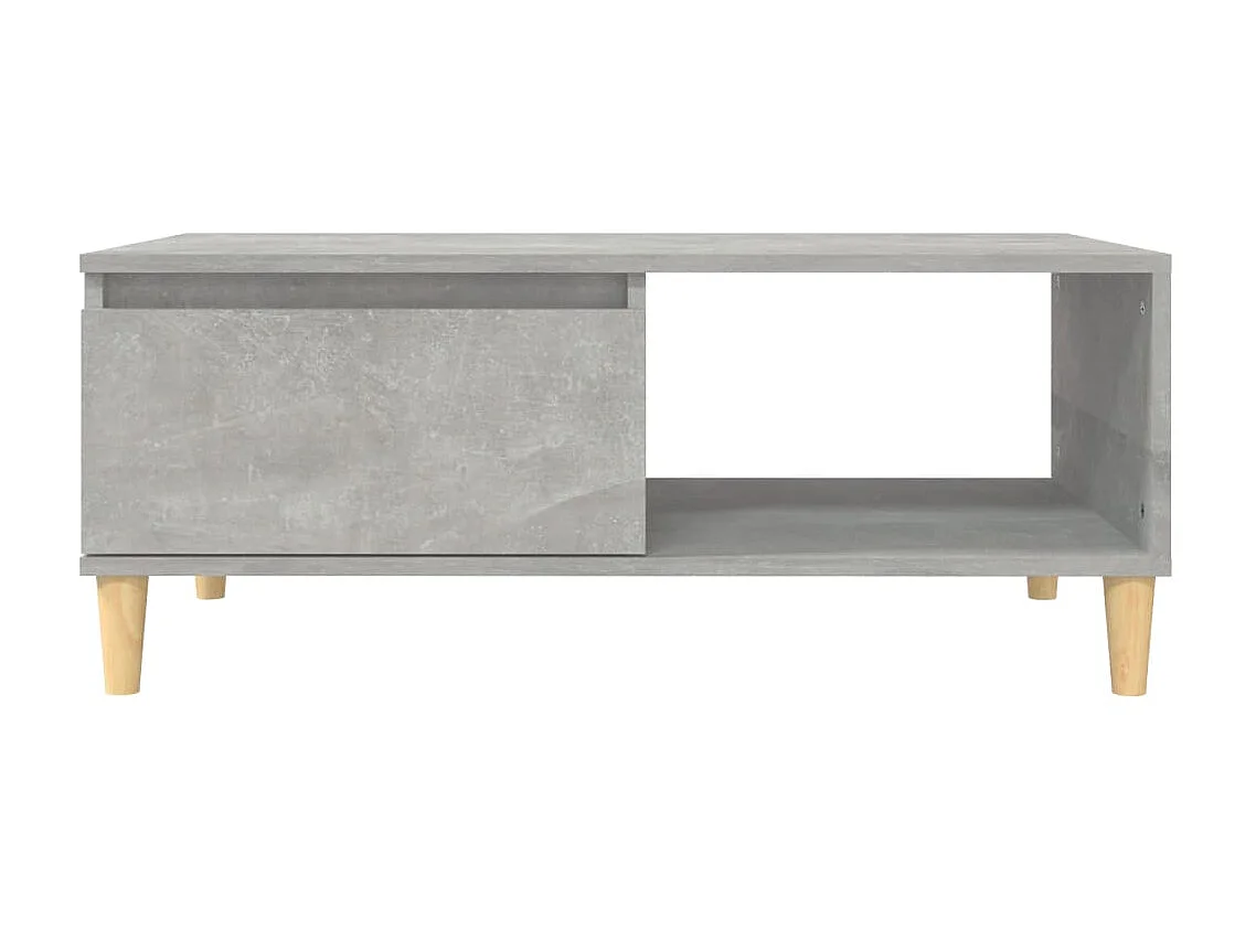 Table basse Gris béton 90x50x36,5 cm Bois d'ingénierie OFR71803 BonneVie Meuble