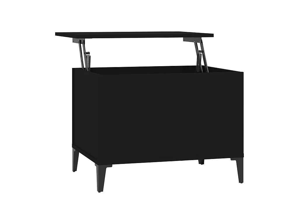 Mesa de centro 60x44,5x45 cm derivados de madeira preto PT495632