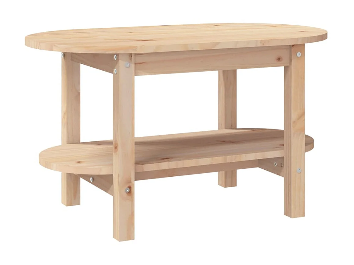 Mesa de centro 80x45x45 cm madeira de pinho maciça PT245182