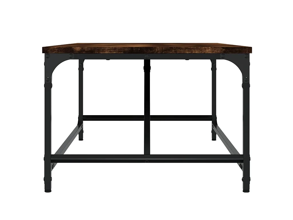 Mesa de centro madera contrachapada roble ahumado 100x50x35 cm ES84803