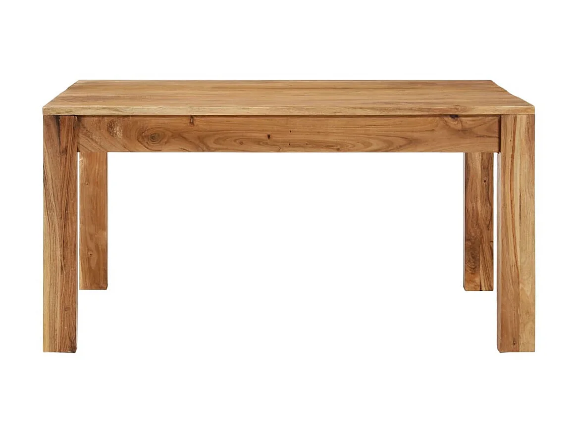 Table basse 80x80x40 cm Bois d'acacia massif OFR11481 BonneVie Meuble