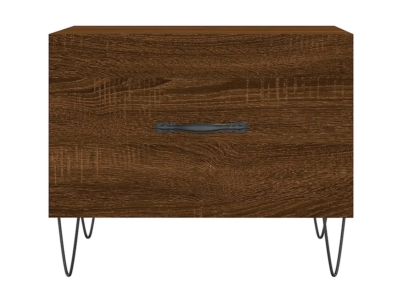 Mesa de centro madera contrachapada roble marrón 50x50x40 cm ES27504