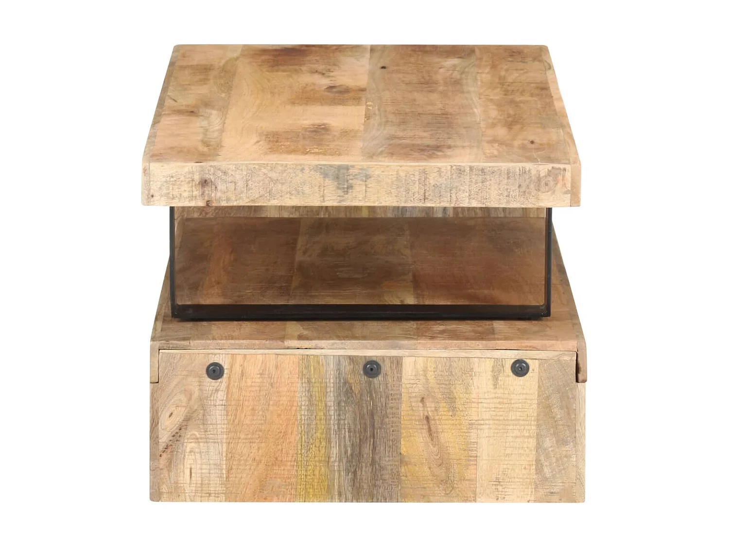 Ensemble de table basse 2 pcs Bois de manguier massif OFR32161 BonneVie Meuble