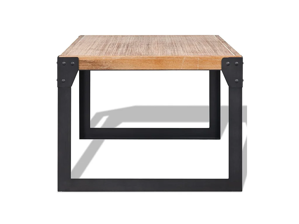 Table basse Bois d'acacia massif 100 x 60 x 45 cm OFR80358 BonneVie Meuble