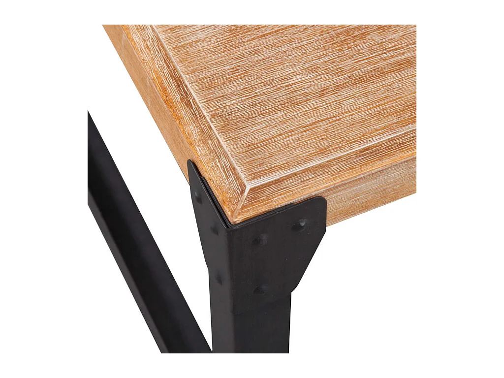 Table basse Bois d'acacia massif 100 x 60 x 45 cm OFR80358 BonneVie Meuble