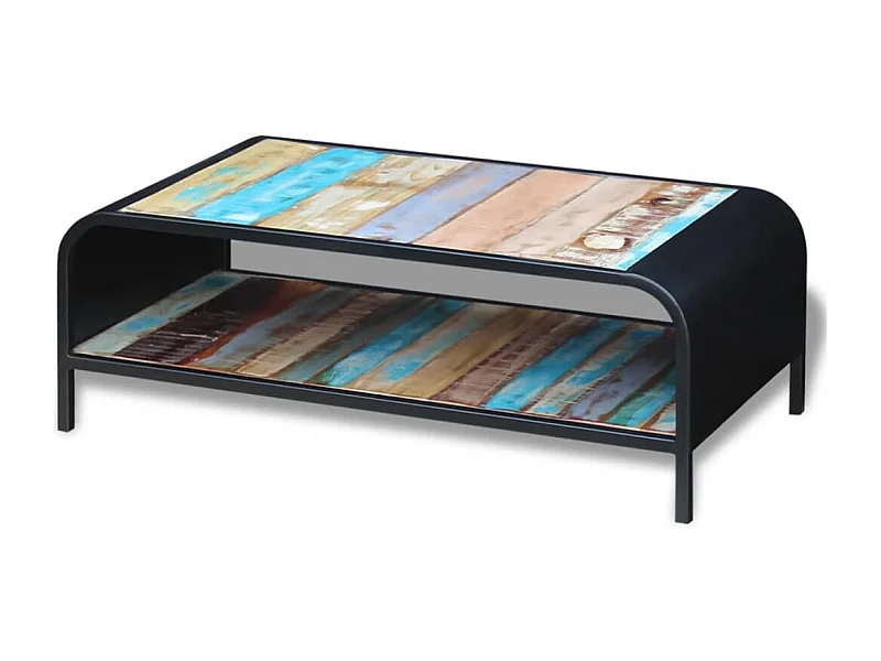 Table basse Bois de récupération massif OFR53882 BonneVie Meuble