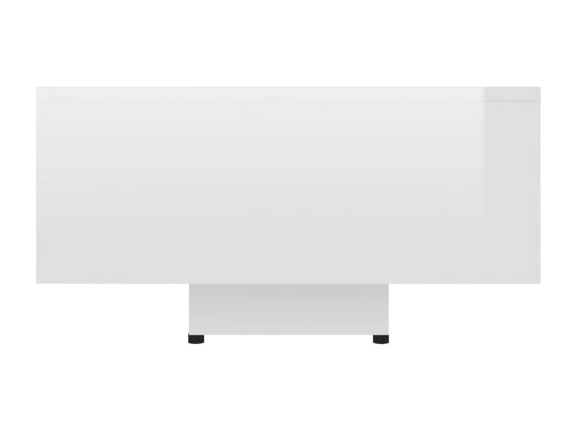 Salontafel 85x55x31 cm bewerkt hout hoogglans wit NL72316