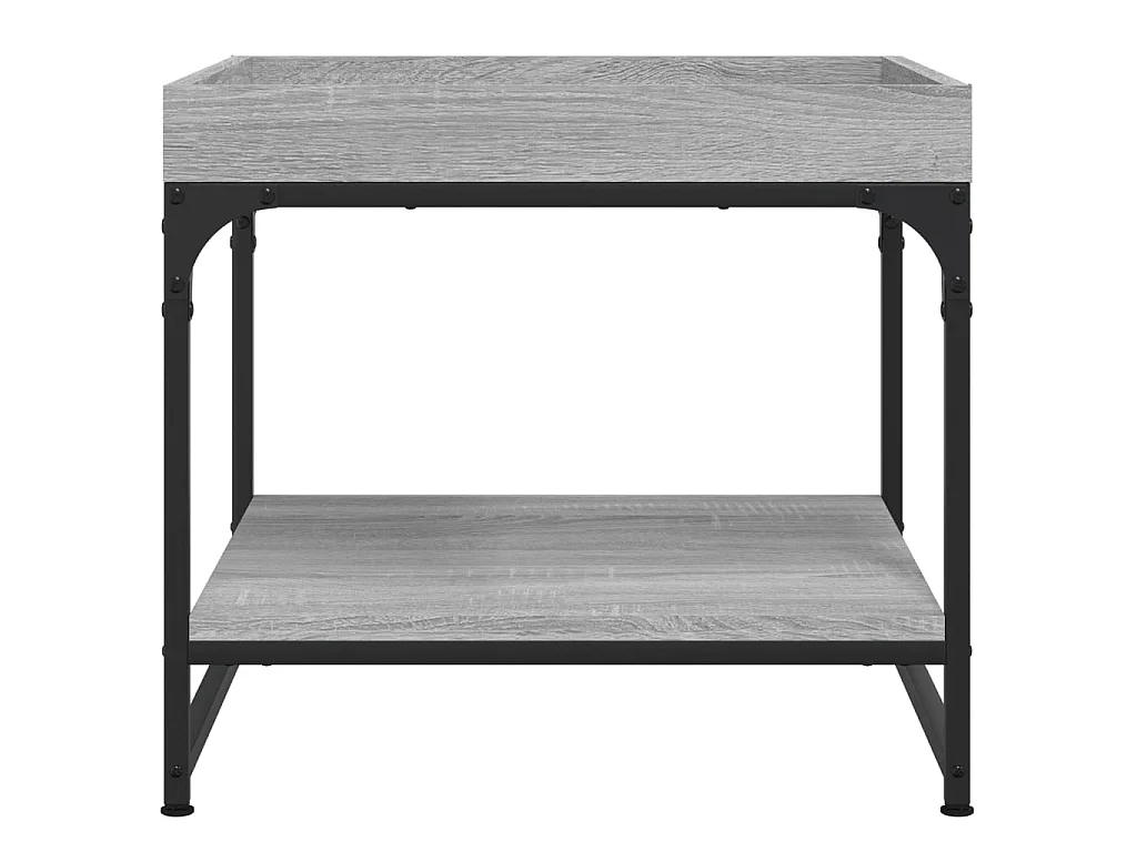 Mesa de centro madera de ingeniería gris Sonoma 49,5x49,5x45 cm ES10422