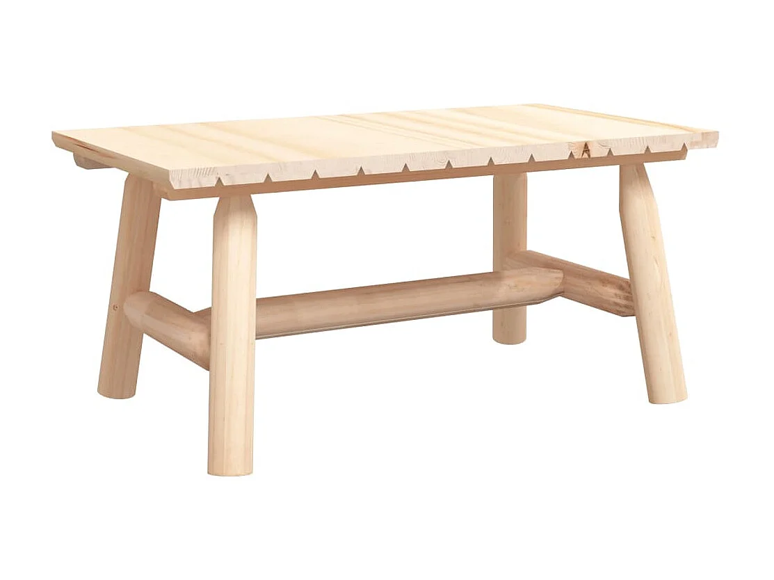 Table basse 90x50x41 cm bois massif d'épicéa OFR70041 BonneVie Meuble