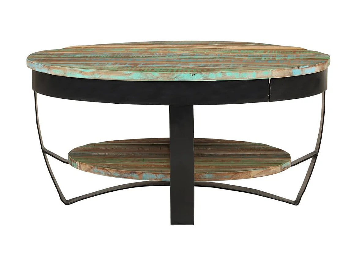 Salontafel 65x32 cm massief gerecycled hout NL60030