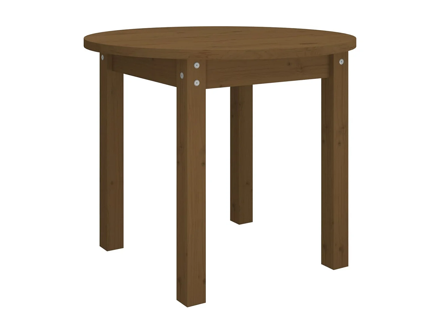 Table basse Marron miel Ø 55x45 cm Bois massif de pin OFR37560 BonneVie Meuble