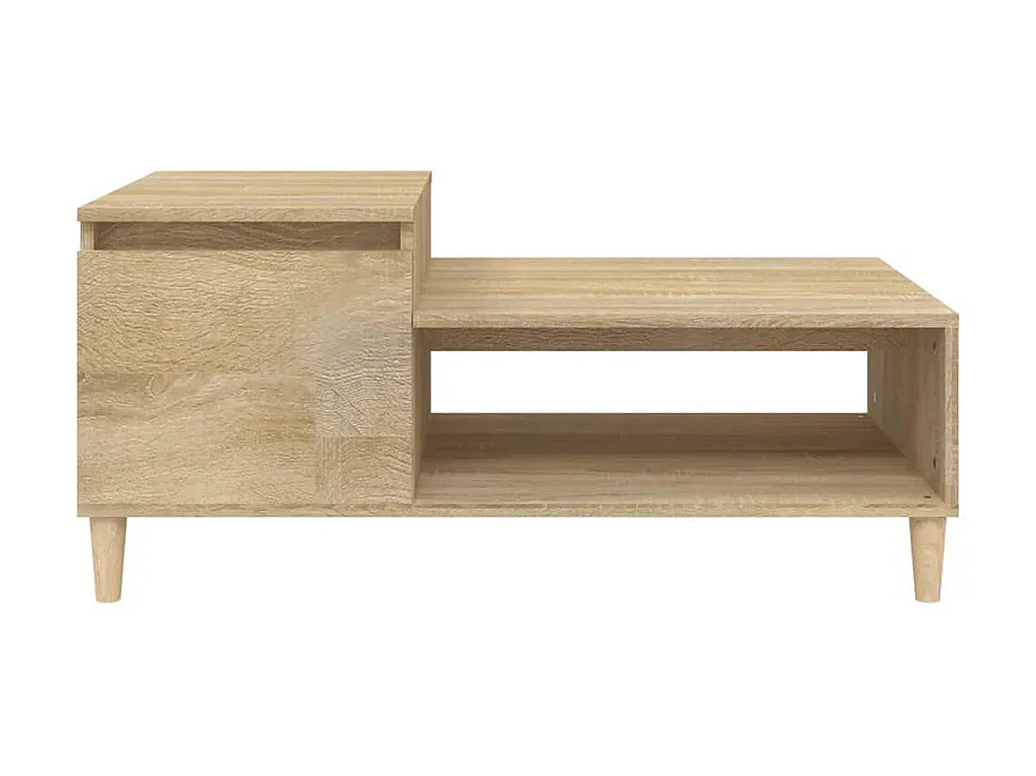 Table basse Chêne sonoma 100x50x45 cm Bois d'ingénierie OFR97781 BonneVie Meuble