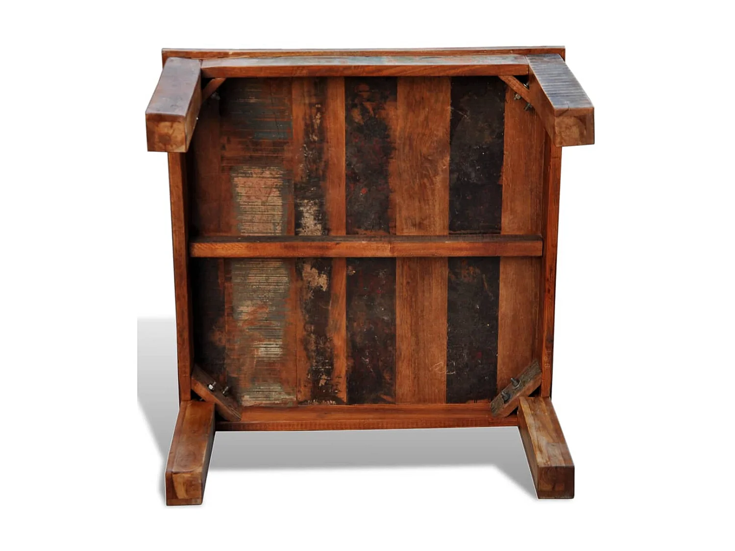 Table basse carrée Bois de récupération OFR85430 BonneVie Meuble