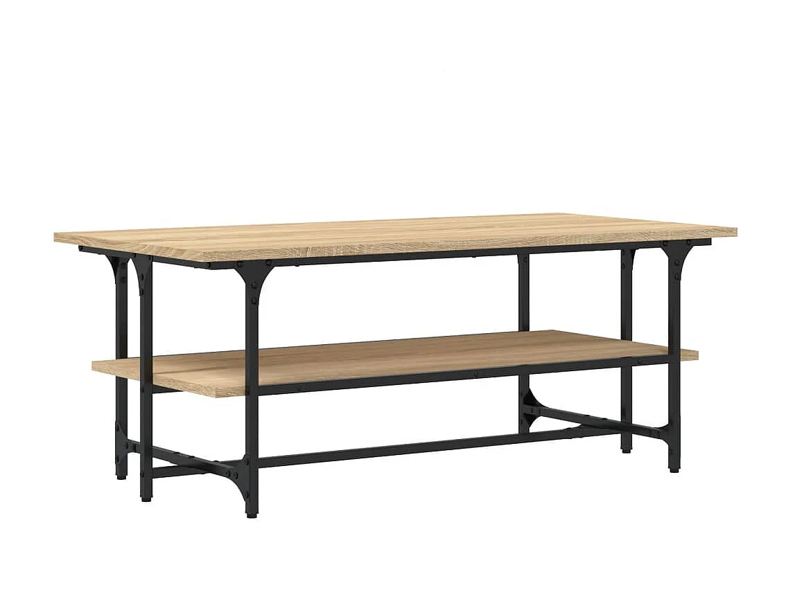 Table basse Chêne sonoma 100x50x40 cm Bois d'ingénierie OFR64041 BonneVie Meuble