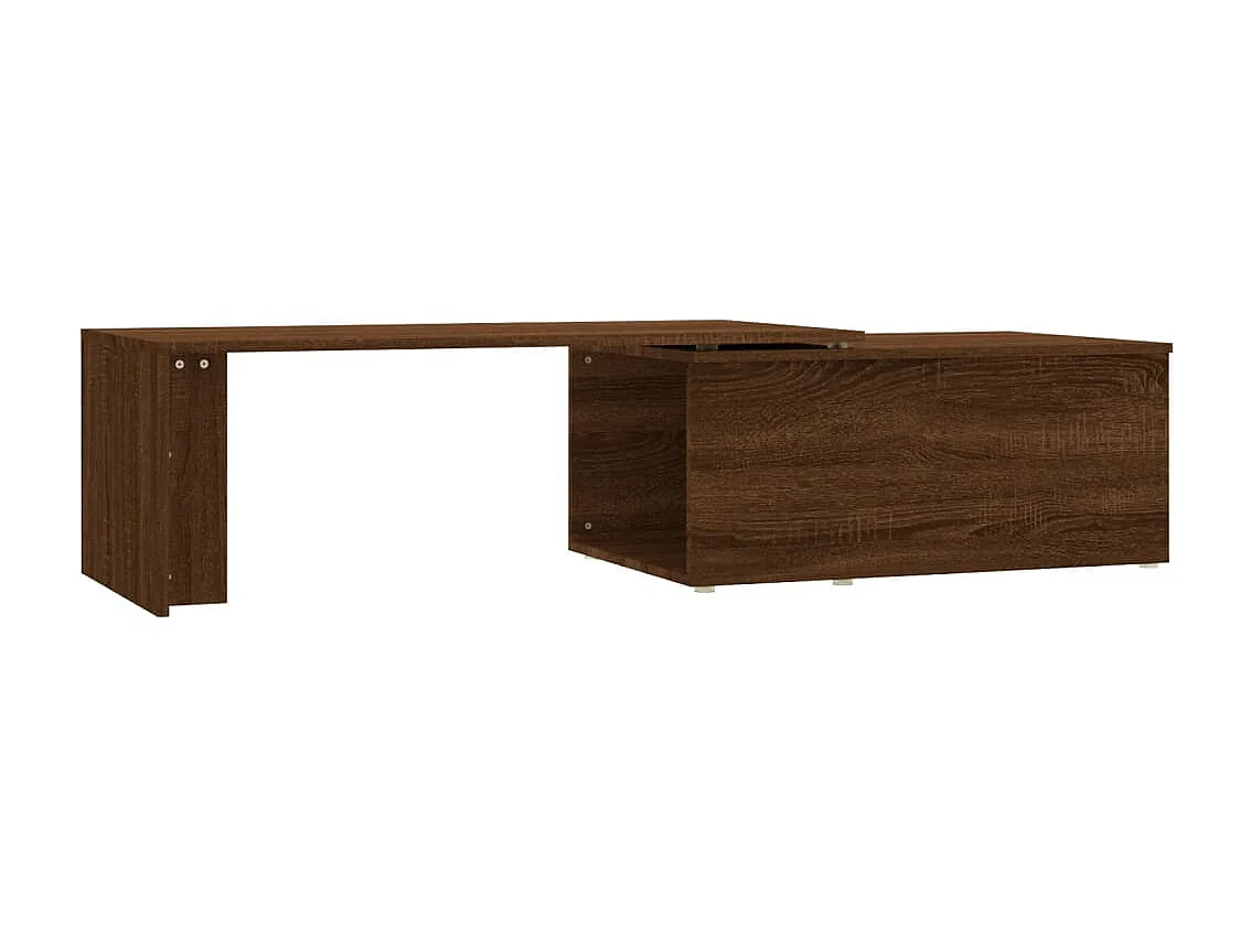 Table basse Chêne marron 150x50x35 cm Bois d'ingénierie OFR96270 BonneVie Meuble
