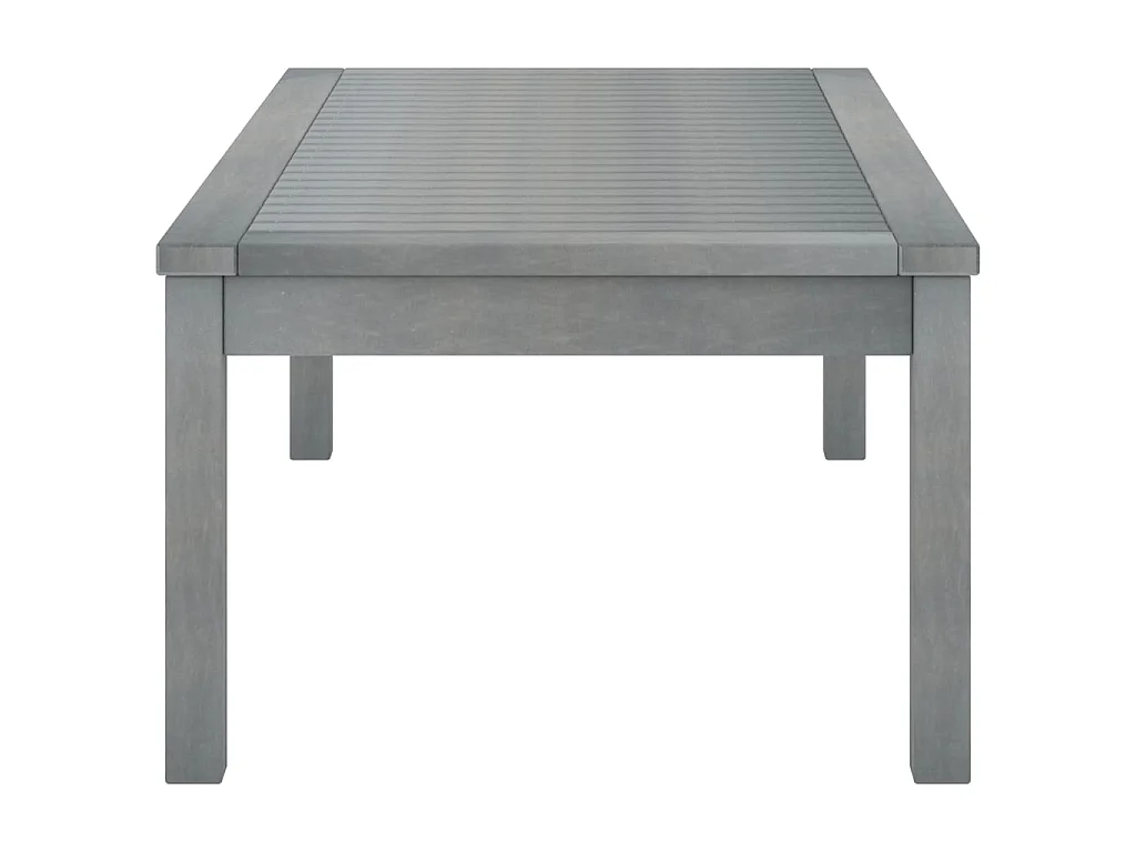 Table basse 100x50x33 cm Gris Bois d'acacia solide OFR24615 BonneVie Meuble
