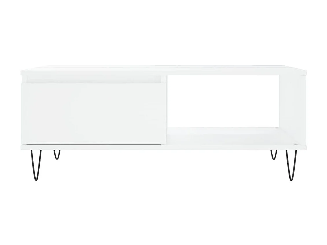 Mesa de centro 90x60x35 cm derivados de madeira branco PT700822