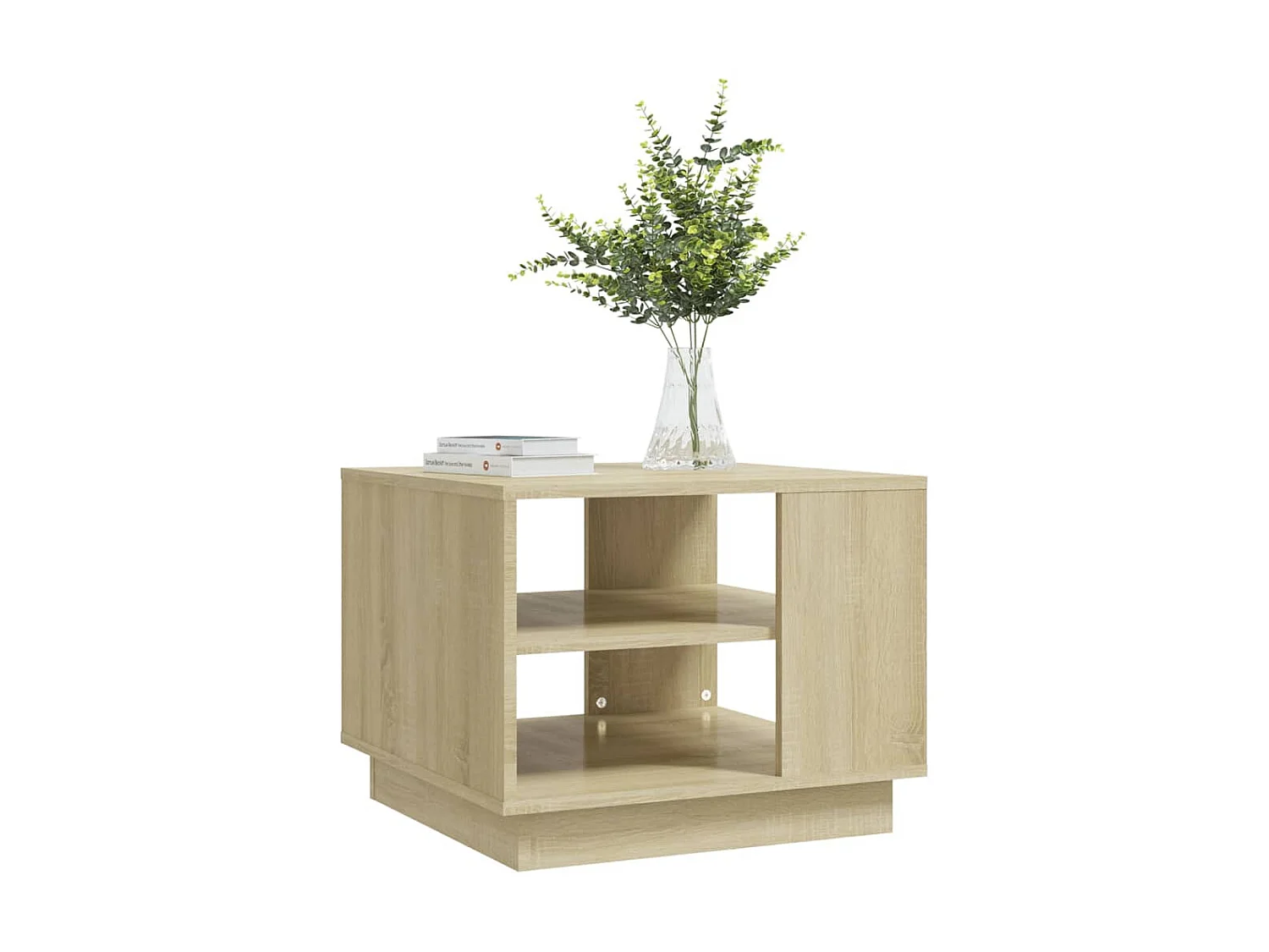 Table basse Chêne Sonoma 55x55x43 cm Aggloméré OFR30264 BonneVie Meuble