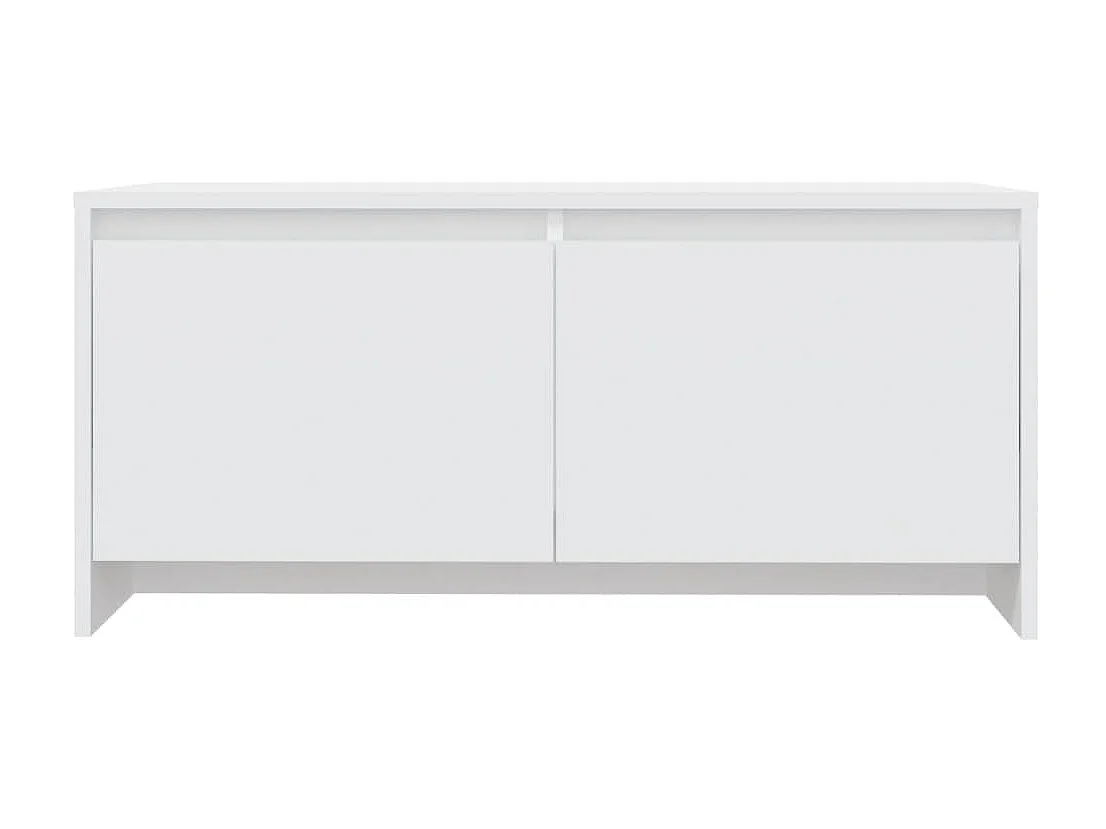 Table basse Blanc 90x50x41,5 cm Aggloméré OFR67658 BonneVie Meuble