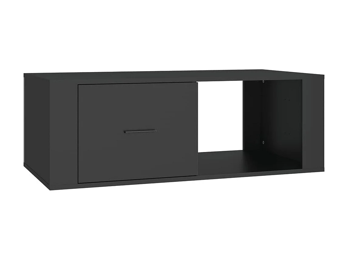 Mesa de centro madera contrachapada negro 100x50,5x35 cm ES11441