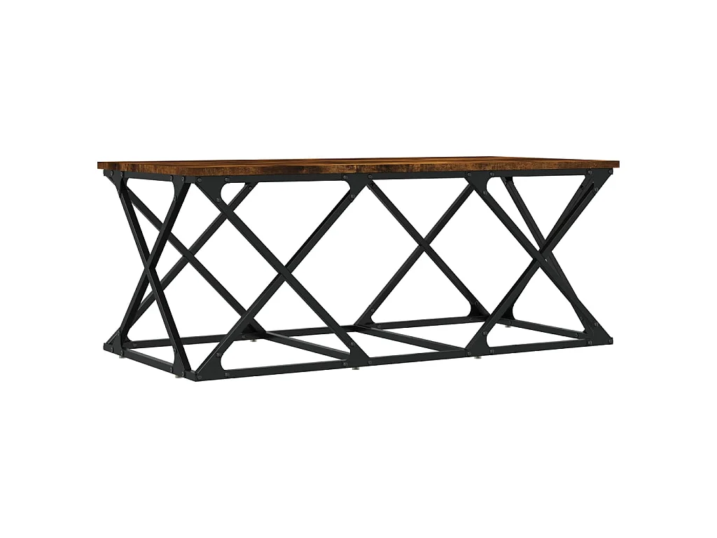 Mesa de centro 100x49x40 cm derivados madeira carvalho fumado PT675161