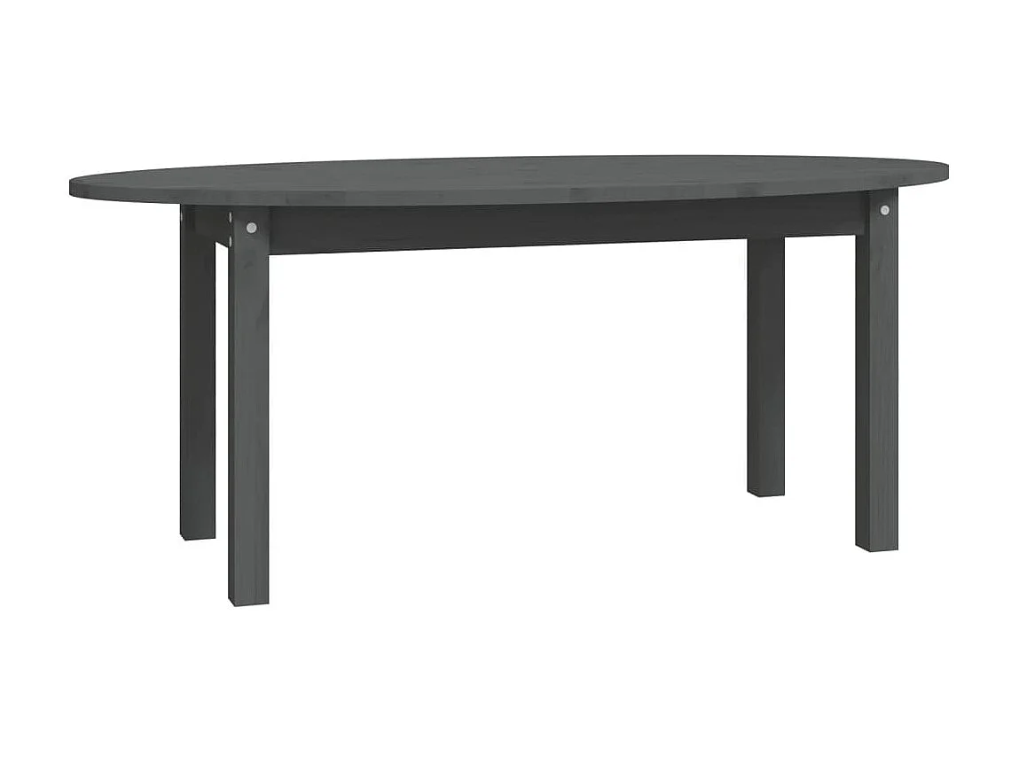 Salontafel 110x55x45 cm massief grenenhout grijs NL62163