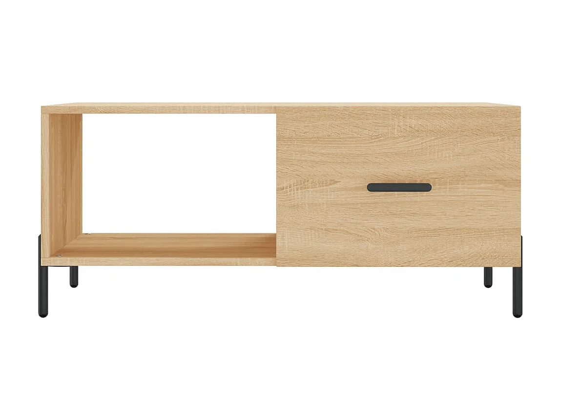 Table basse chêne sonoma 90x50x40 cm bois d'ingénierie OFR17093 BonneVie Meuble